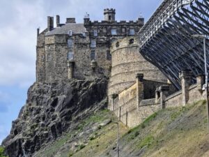 Edinburgh Castle view from below