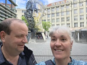 Selfie of Craig and Melissa in Prague