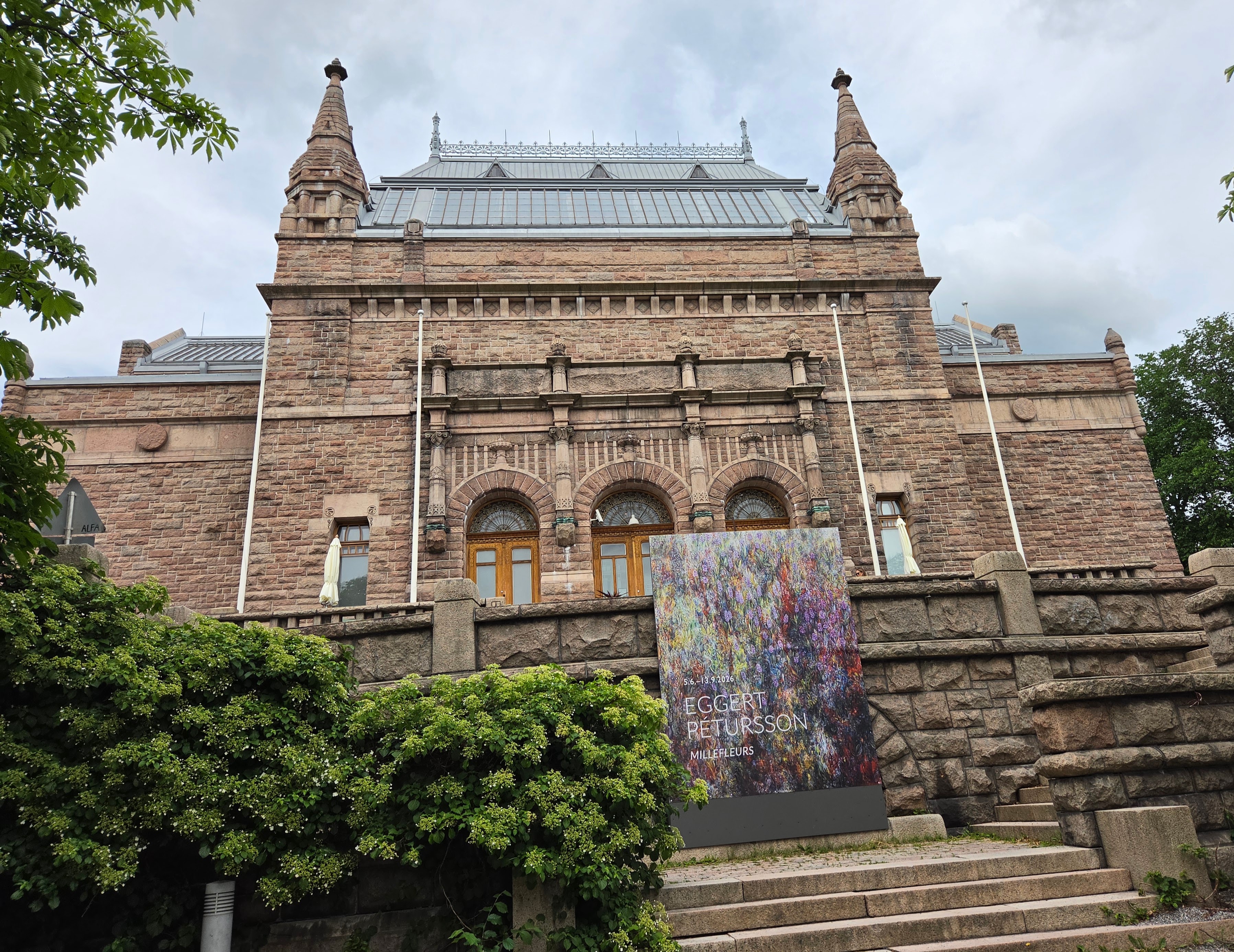 Art Gallery facade of stone building in Turku